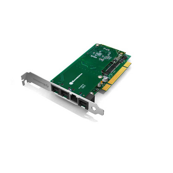 کارت ترکیبی آنالوگ و دیجیتال تلفنی سنگوما B601DE با اکو کنسلر سخت افزاری PCIe
