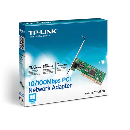 کارت شبکه 10,100 مگابایت اینترنال PCI تی پی-لینک TF-3200