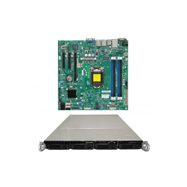 سرور رکمونت سروینو پاور 400 وات مادربورد سوپرمایکرو Supermicro Motherboard Xeon Boards X10SLL-F ARKA20-0015-18