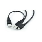 کابل تبدیل USB2.0 2xAM to Mini 0.75m بافو BAFO
