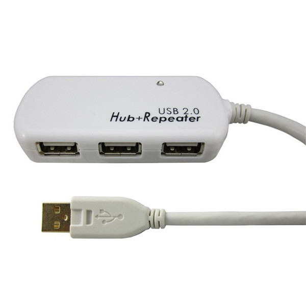هاب USB 2.0 چهار پورت کابل اکستندر آتن UE-2120H up to 60m ATEN