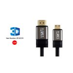 کابل HDMI2.0 to Mini کی نت پلاس مدل KP-HC174 به طول 1.8 متر